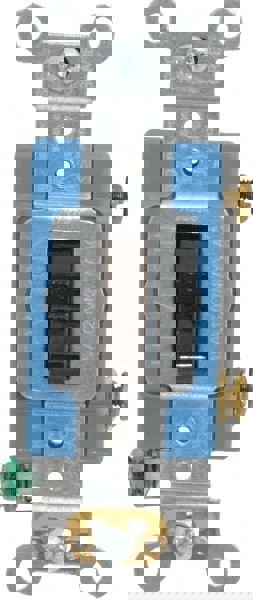 1 Pole, 120 to 277 VAC, 15 Amp, Industrial Grade Toggle Wall Switch